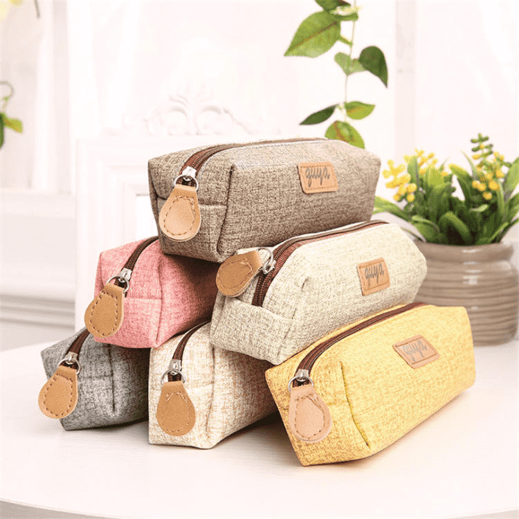 Keinonahkainen kynälaukku