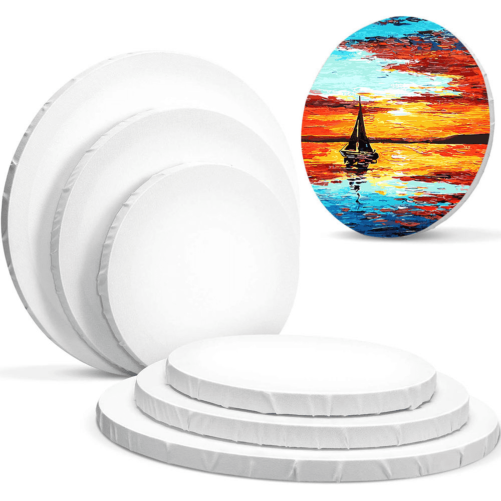 Pyöreä maalauskangas